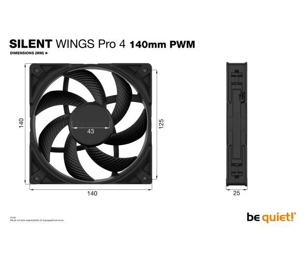 be quiet! Silent Wings PRO 4 140mm PWM - 1057888 - zdjęcie 6